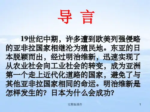 一-走向崩溃的幕府政权ppt课件