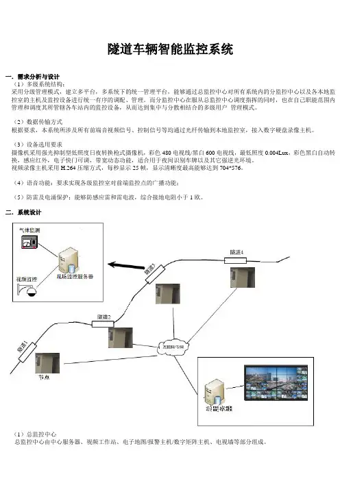 隧道监控系统解决方案