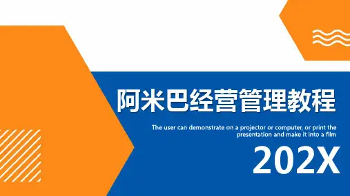 阿米巴企业经营管理培训教程PPT课件