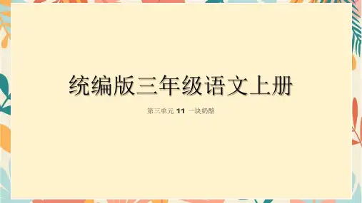11.《一块奶酪》课件(共25张PPT)