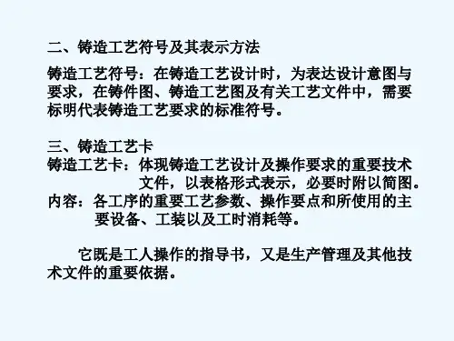 第五章 铸造工艺图与设计实例 PPT