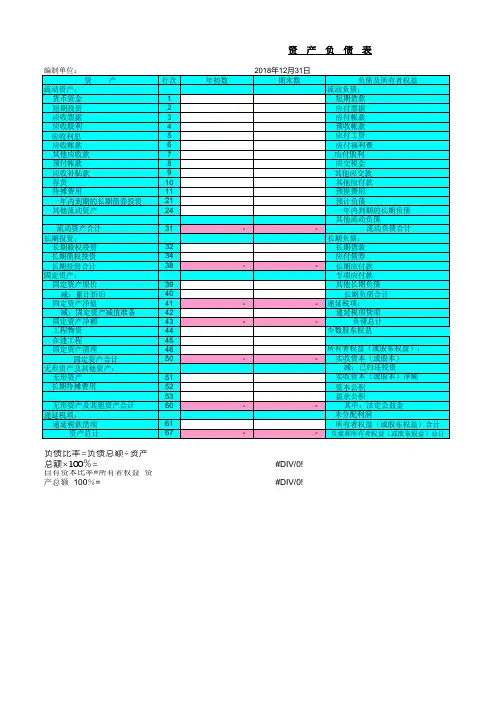 现金流量自动生成表