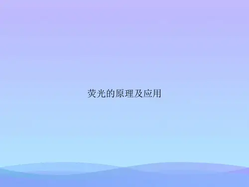 荧光的原理及应用