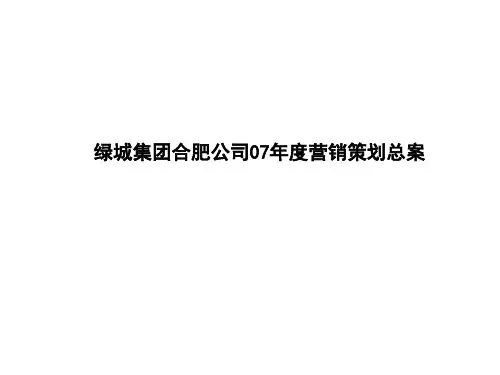 合肥市房地产市场状况分析(ppt 146页)