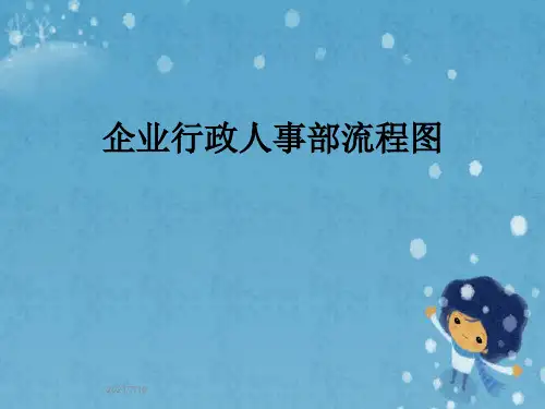 企业行政人事部流程图