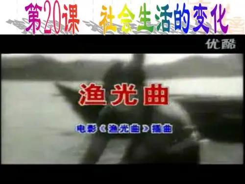 20 社会生活的变化