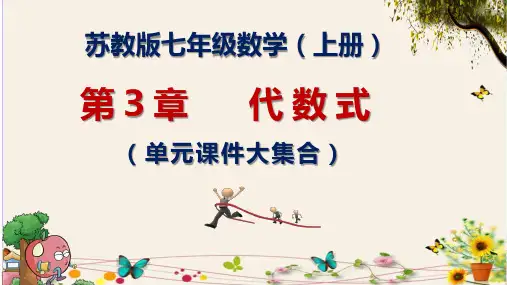 苏教版七年级数学(上册)第3章  代数式