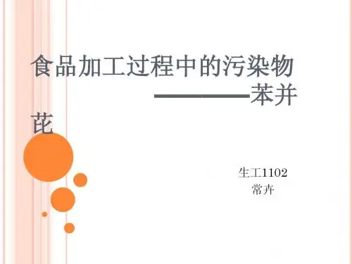 食品加工过程中的污染物苯并芘