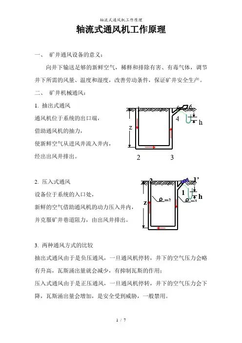 轴流式通风机工作原理