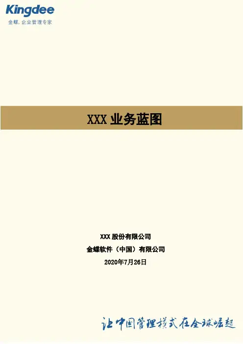 业务蓝图模板