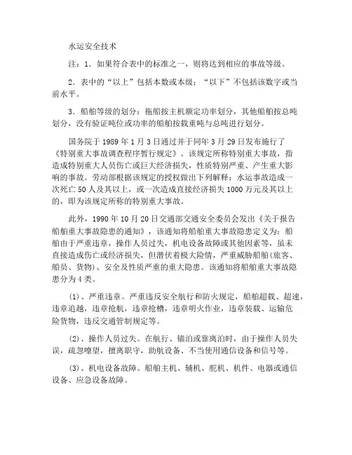 水运交通安全技术