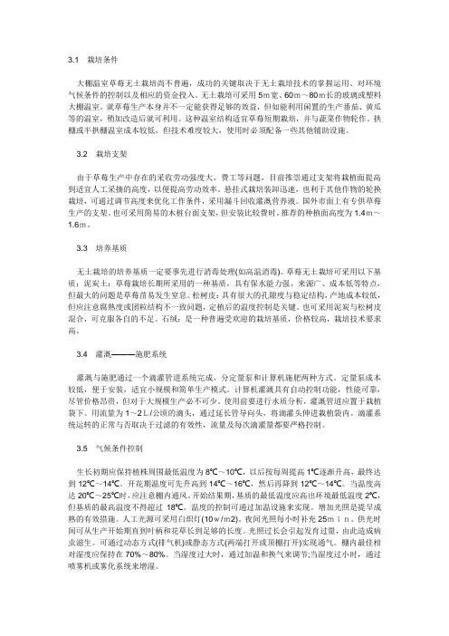 草莓无土栽培技术