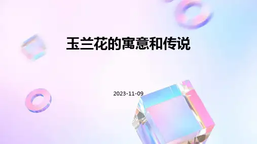玉兰花的寓意和传说