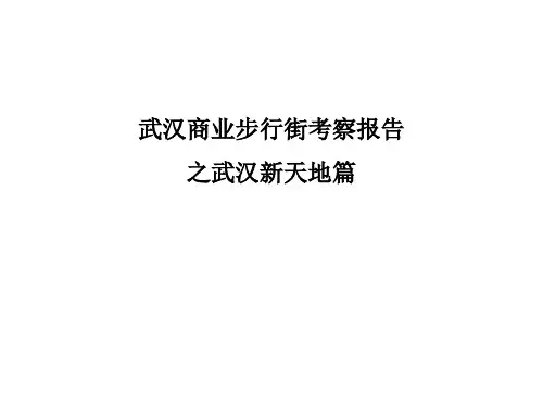 武汉新天地考察报告