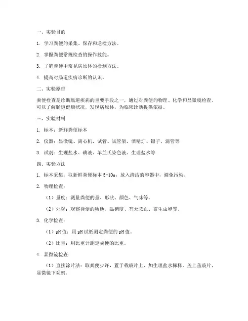 粪检实验报告