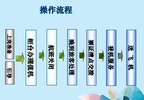 离港出发操作流程东航培训中心地面服务培训部(共17张精选PPT)