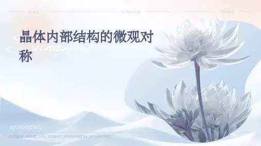 晶体内部结构的微观对称