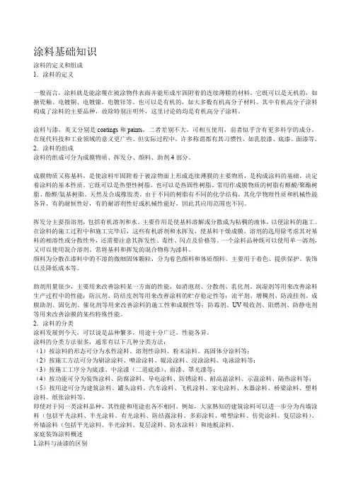 涂料基础知识
