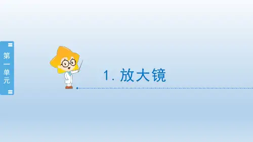 小学科学教科版六年级上册第一单元第1课《放大镜》课件(2022秋)