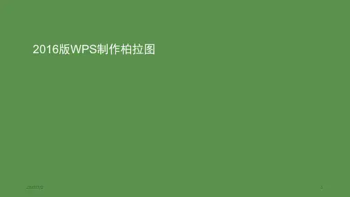 WPS2016绘制柏拉图并折线归零