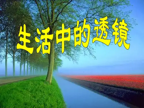 人教版物理八年级上册-第二节 《生活中的透镜》课件