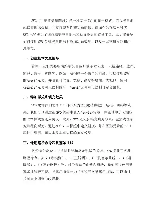 如何使用SVG创建矢量图形与动画效果(一)