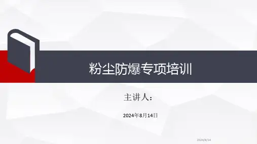 粉尘防爆专项培训PPT模板
