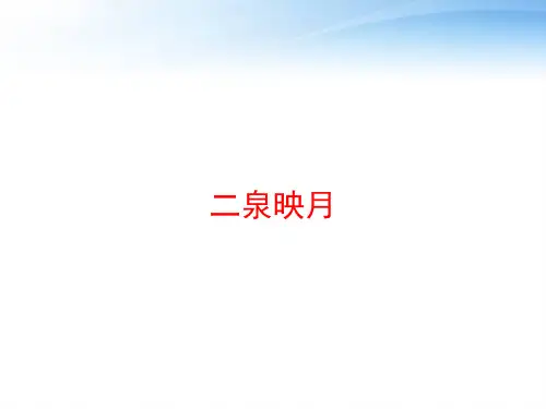 二泉映月 ppt课件