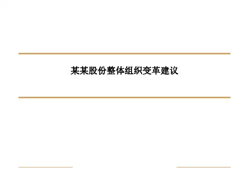 组织结构的案例分析及说明建议