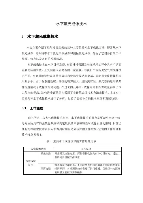 水下成像技术