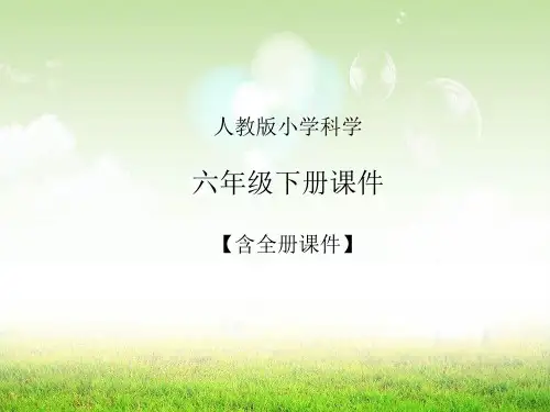 苏教版小学科学六年级下册课件【全册齐全320页】