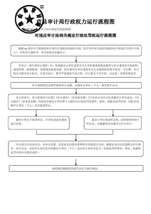 市县审计局行政权力运行流程图