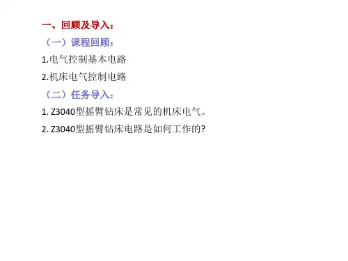 Z3040摇臂钻床课件
