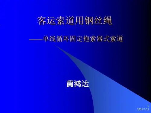 固定抱索器索道钢丝绳讲课幻灯片-LHD4-2014