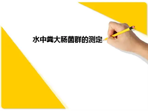 水中粪大肠菌群的测定