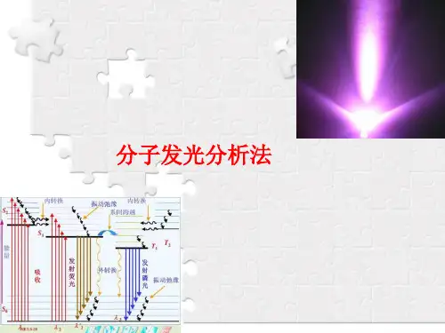 仪器分析原理4-1分子发光分析法