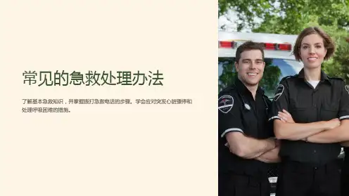 常见的急救处理办法ppt课件