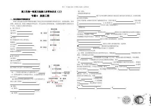 胚胎工程知识点