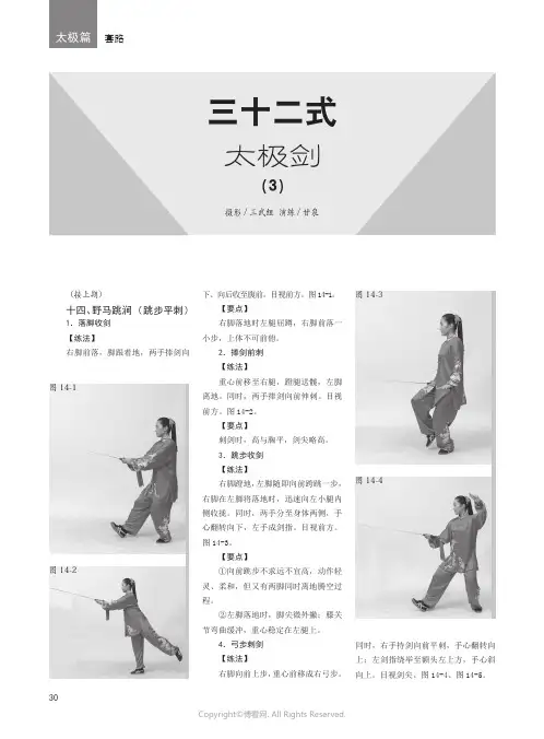 三十二式太极剑（3）