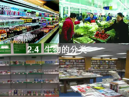 七年级科学上册 第2章 第4节 生物的分类课件 华东师大级上册自然科学课件