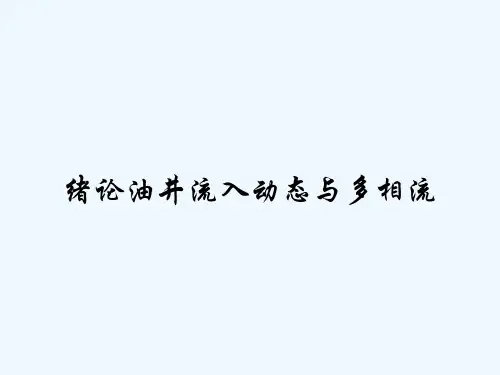 绪论油井流入动态与多相流-PPT