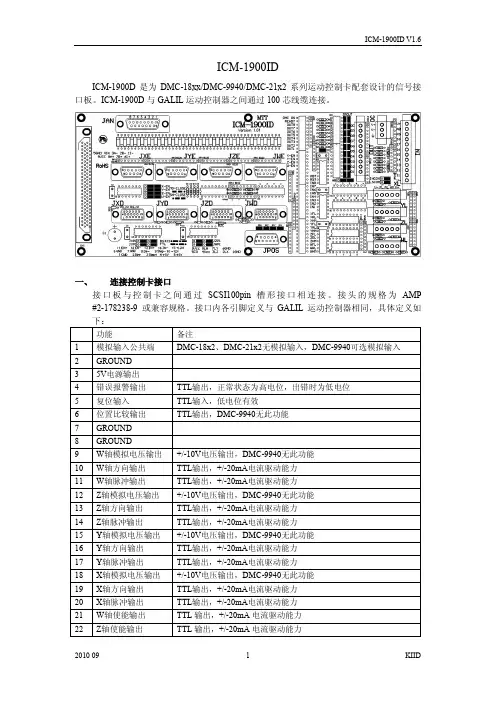ICM-1900ID说明书