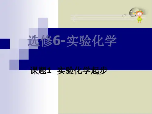 化学实验方案的设计PPT下载2