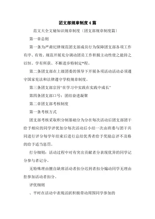 团支部规章制度4篇.doc