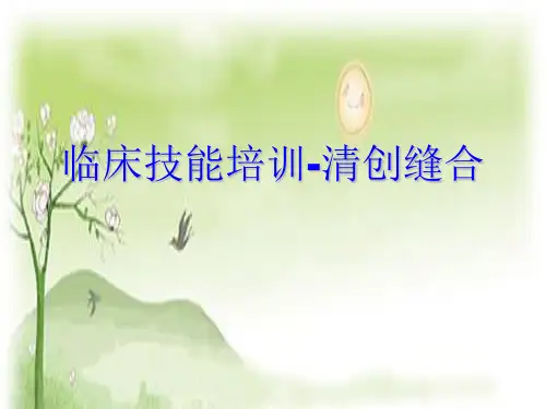 技能培训-清创缝合PPT课件