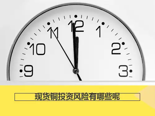 2022现货铜投资风险有哪些呢精选ppt