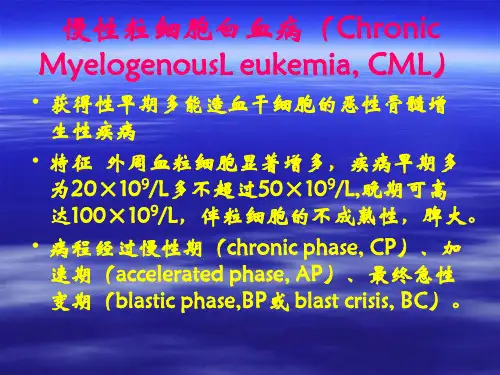 医学专题慢性粒细胞白血病及