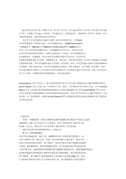 arcgis 二次开发