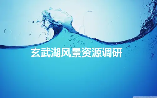 玄武湖风景资源调研