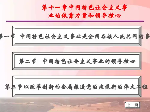 第十一章中国特色社会主义事业的依靠力量和领导核心.pptx